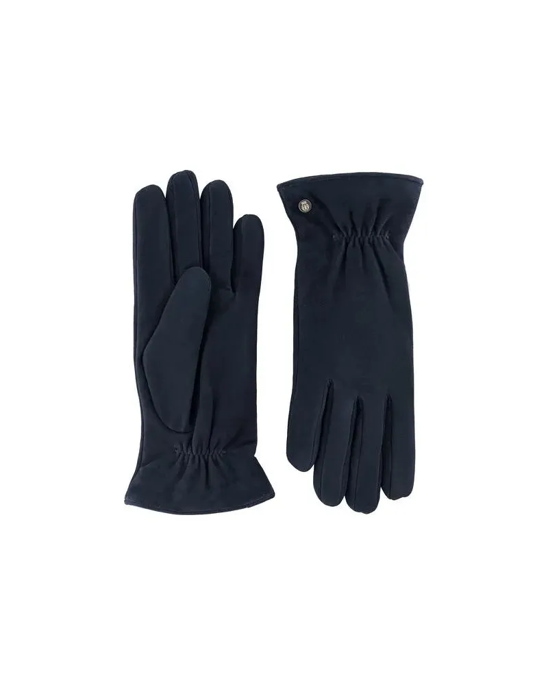 Roeckl Handschuhe Handschuhe Strassburg aus Veloursleder blau Blau