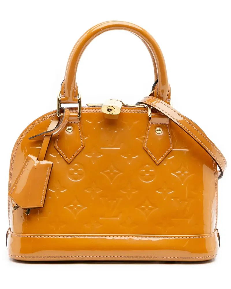 Louis Vuitton Hobo Bags Monogram Vernis Alma BB braun Braun