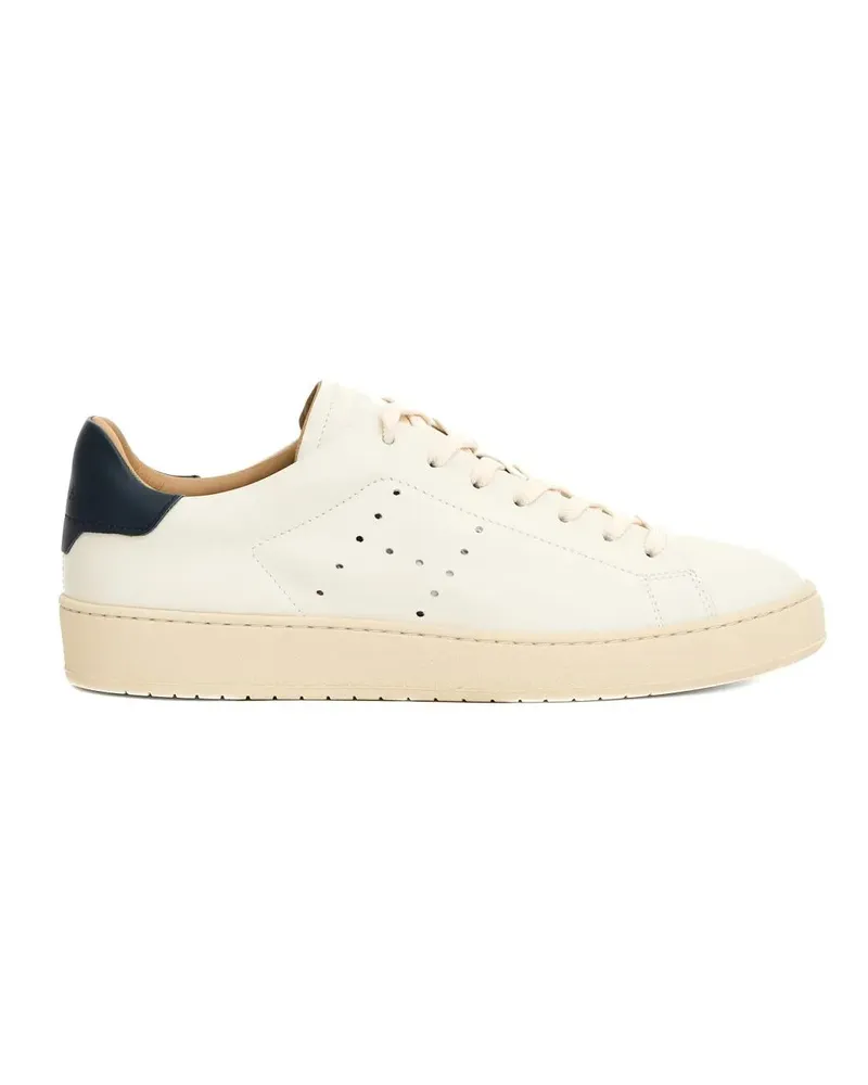 Hogan Low-Top Sneaker Cassetta Pelle Bianco Sneakers With Contrasting Bl beige Beige