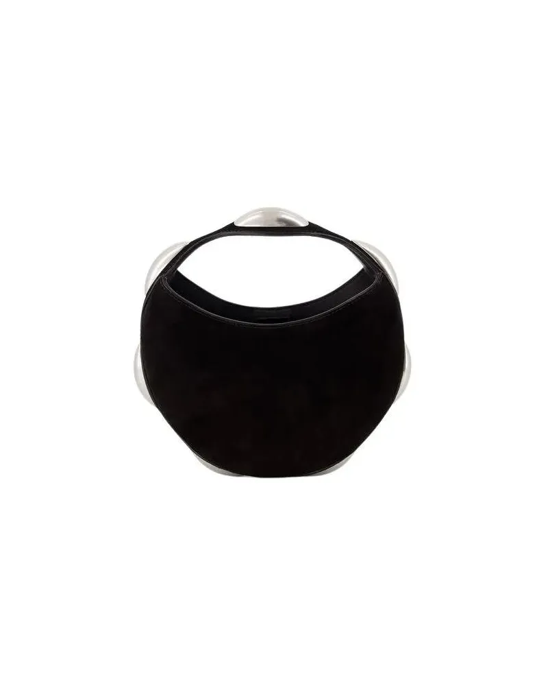 Alexander Wang Crossbody Bags Dome Circular Top Handle Bag - Leather - Black schwarz Schwarz