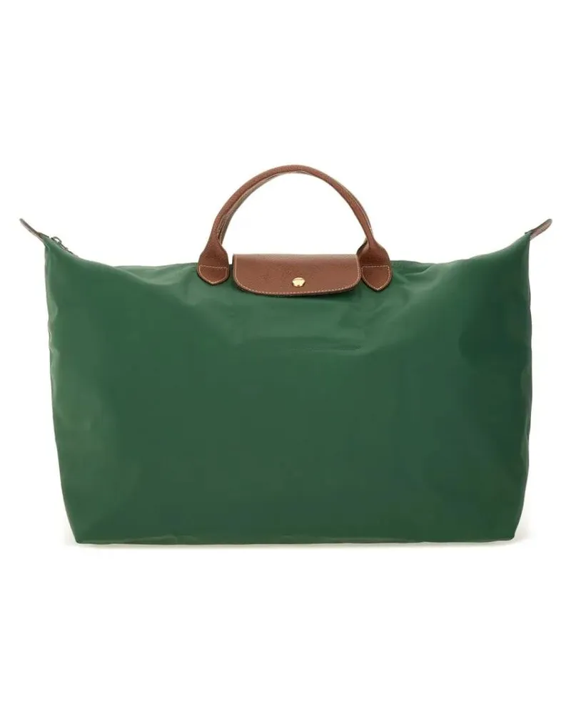Longchamp Koffer Rectangular Duffel Bag With Calf Leather Accents grün Grün