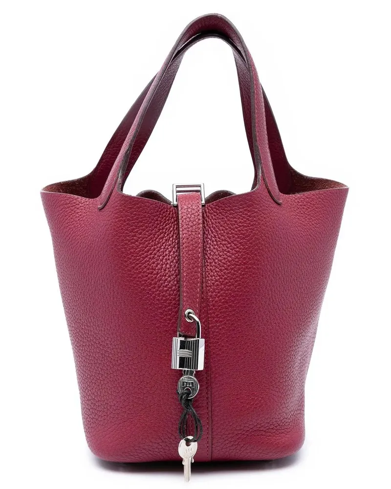 Hermès Crossbody Bags Clemence Picotin Lock 18 rot Rot