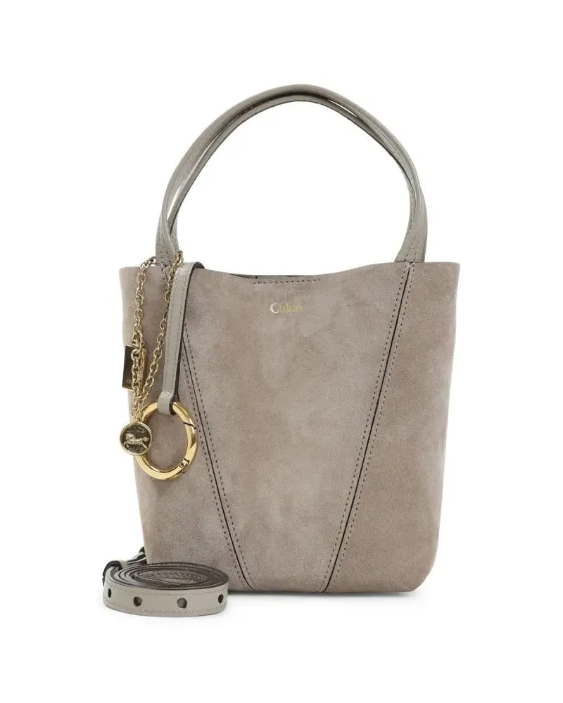Chloé Hobo Bags Suede Shoulder Bag grau Grau