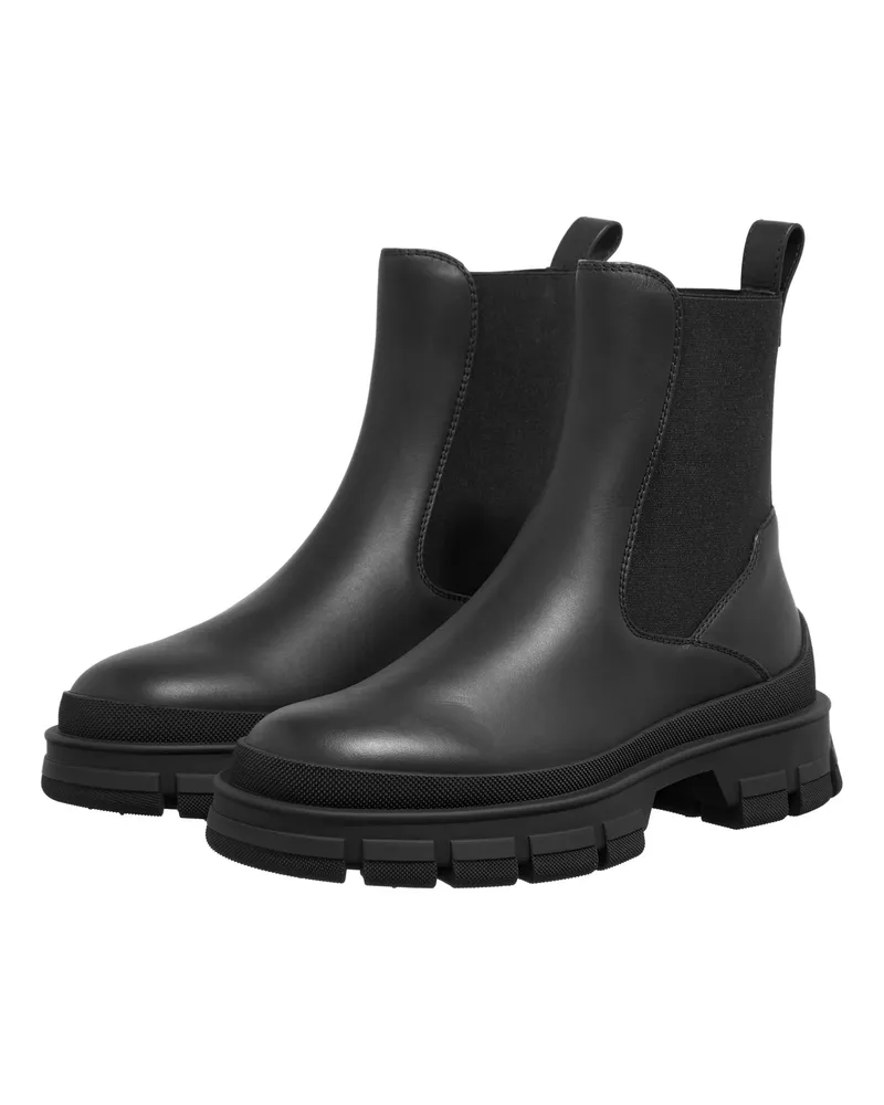 Moncler Stiefel & Boots Hevea Leather Boots schwarz Schwarz
