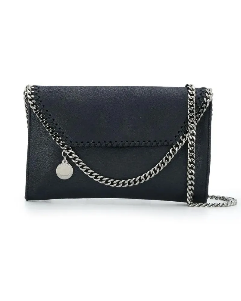 Stella McCartney Hobo Bags Eco Shaggy Deer Falabella Wallet W/ Chain Bag schwarz Schwarz