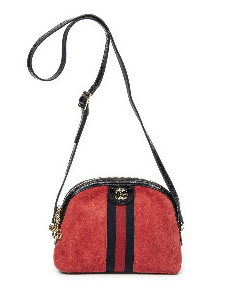 Gucci Crossbody Bags Small Web Ophidia Dome rot Rot