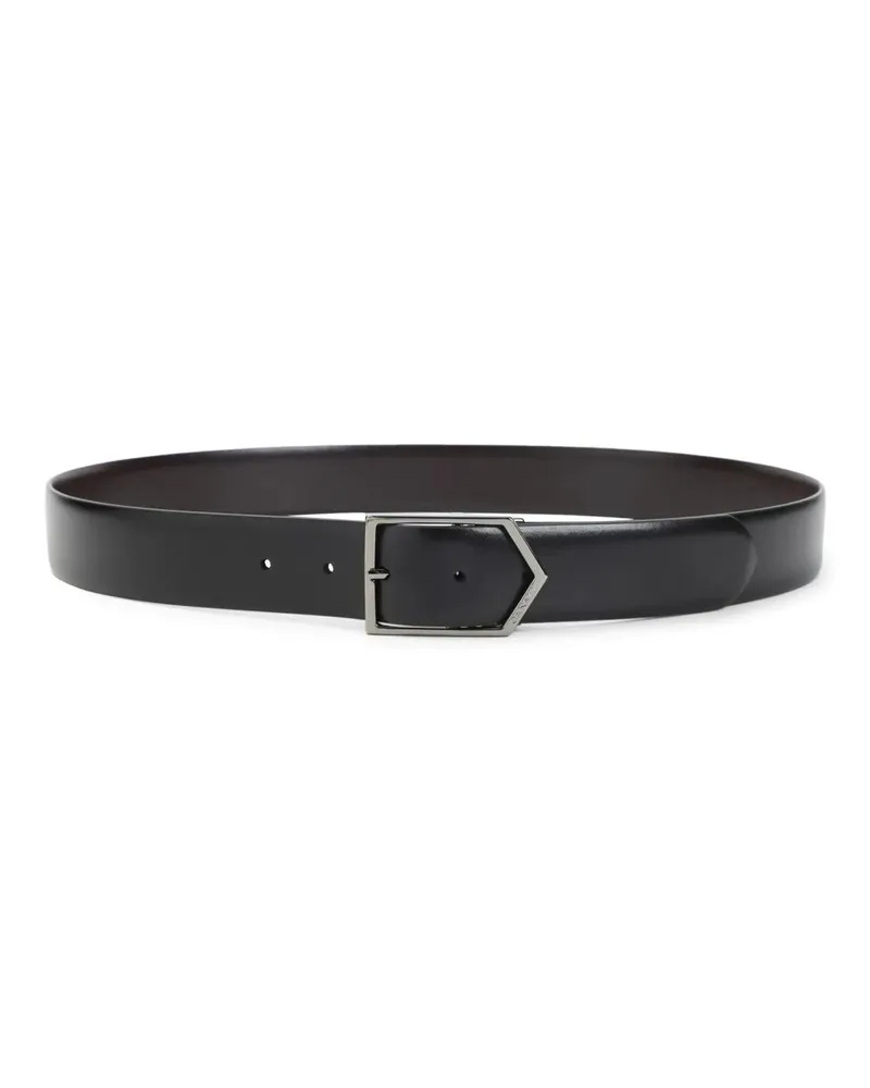 Canali Gürtel Reversible Belt schwarz Schwarz
