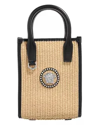 Versace Crossbody Bags La Medusa Logo Tote Beige