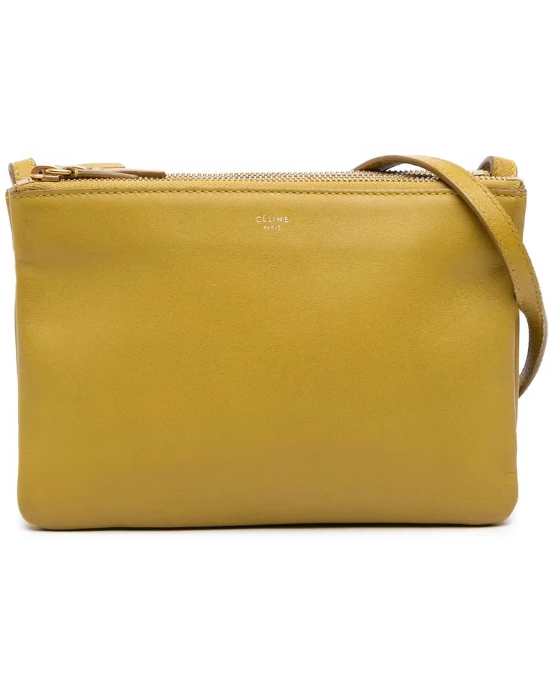 Celine Hobo Bags Small Lambskin Trio Crossbody gelb Gelb