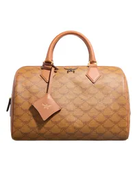 MCM Satchel Bag Ella Lts Boston Med Cognacbraun