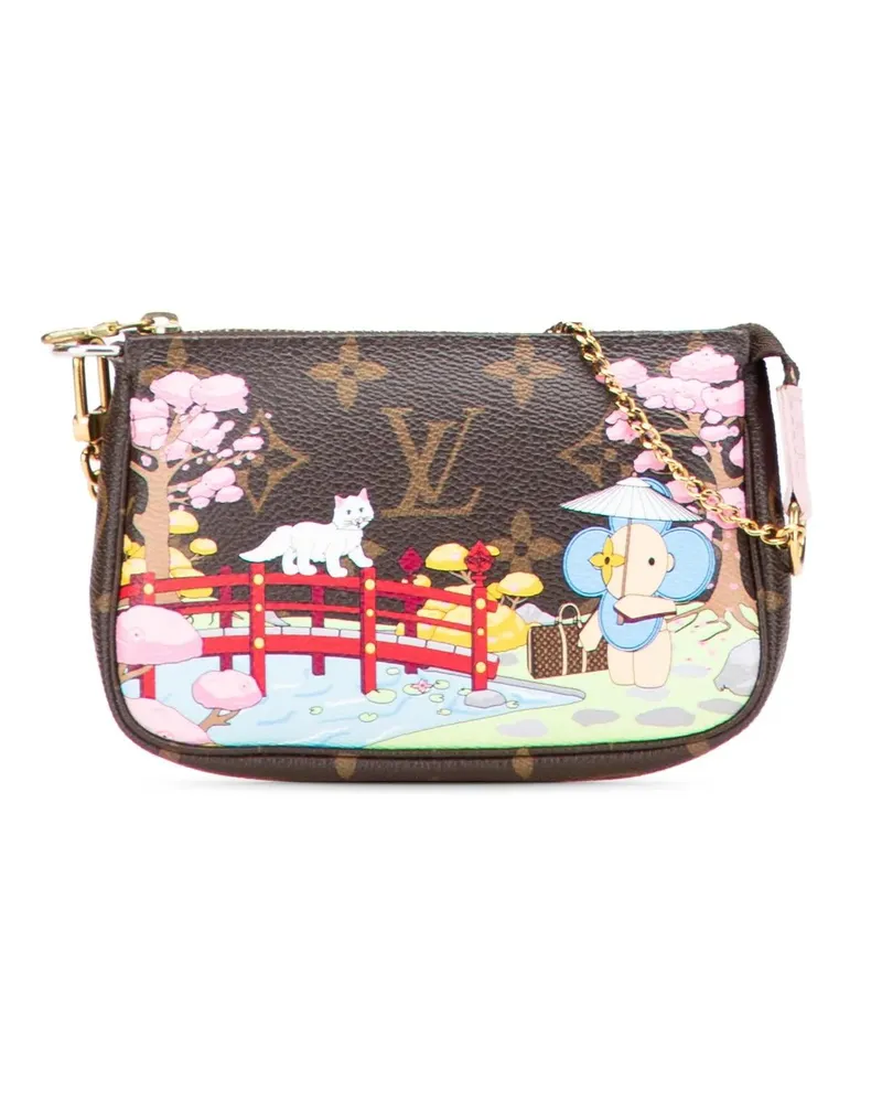 Louis Vuitton Crossbody Bags Monogram Vivienne Christmas Animation Japanese Gar braun Braun