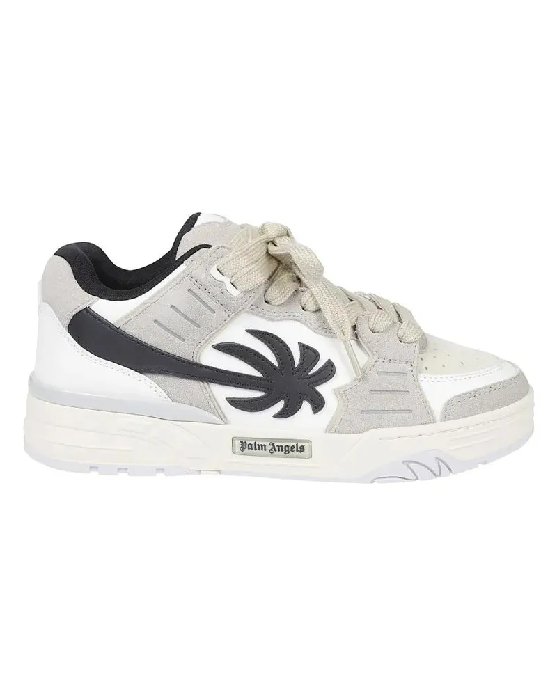 Palm Angels Low-Top Sneaker Low-Top Sneakers With Suede Panels weiß Weiß