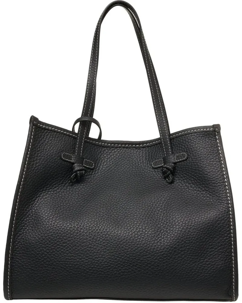 Gianni Chiarini Shopper Grained leather shopper schwarz Schwarz