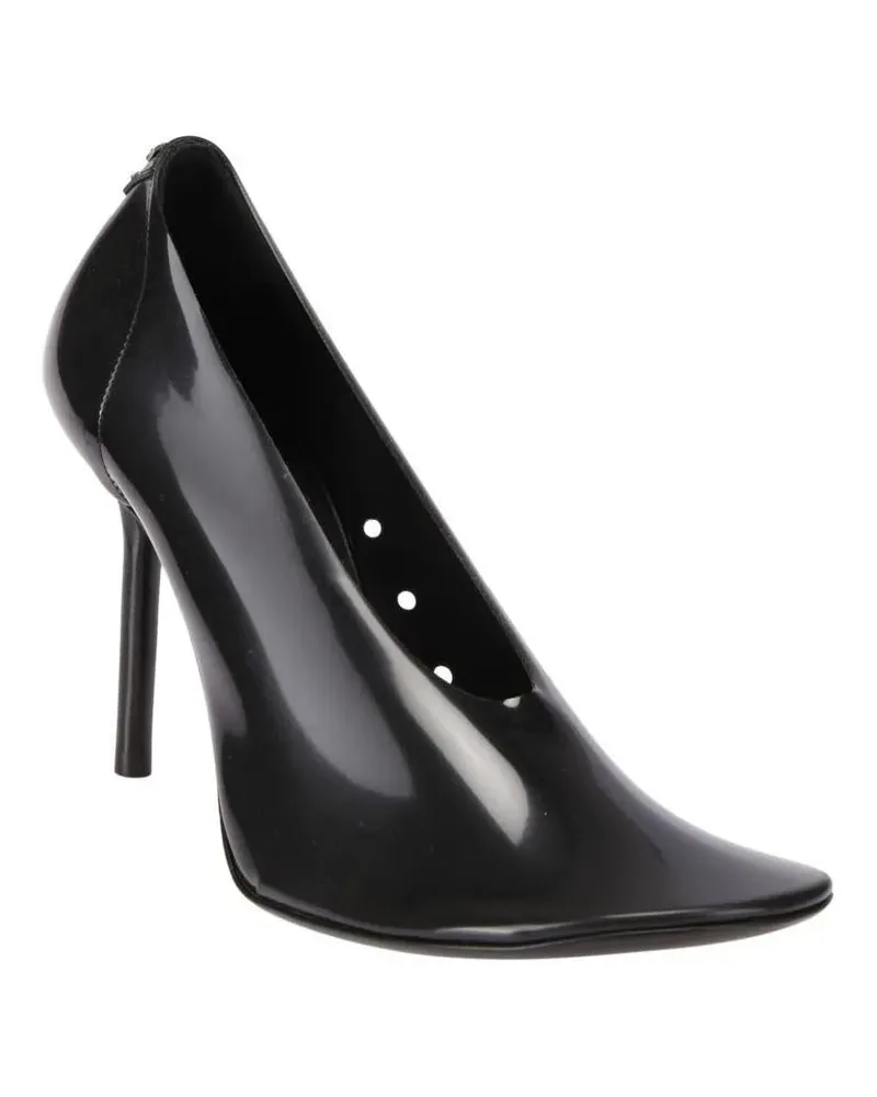 Courrèges Hohe Schuhe Black Stilettos In Semi-Transparent Translucent Ru schwarz Schwarz