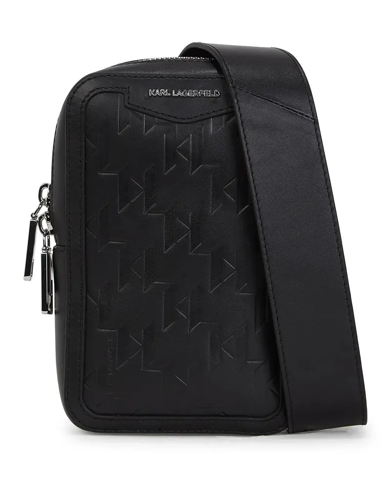 Karl Lagerfeld Crossbody Bags K/LOOM KLEINE SLINGBAG AUS LEDER schwarz Schwarz