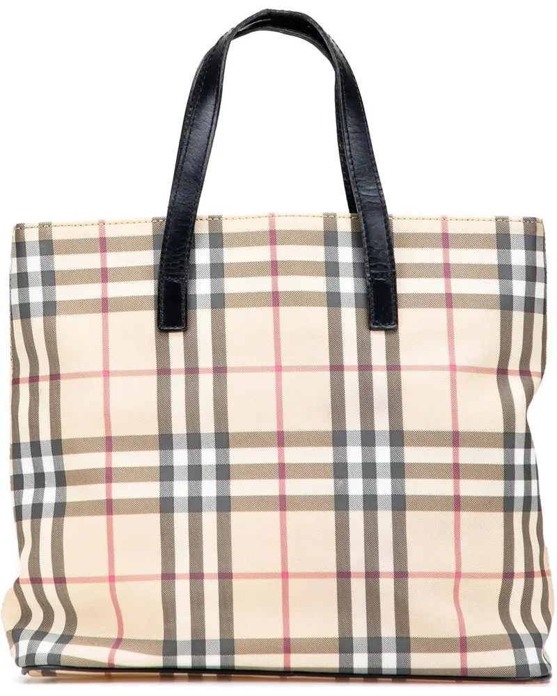 Burberry Shopper House Check Coated Canvas Tote braun Braun