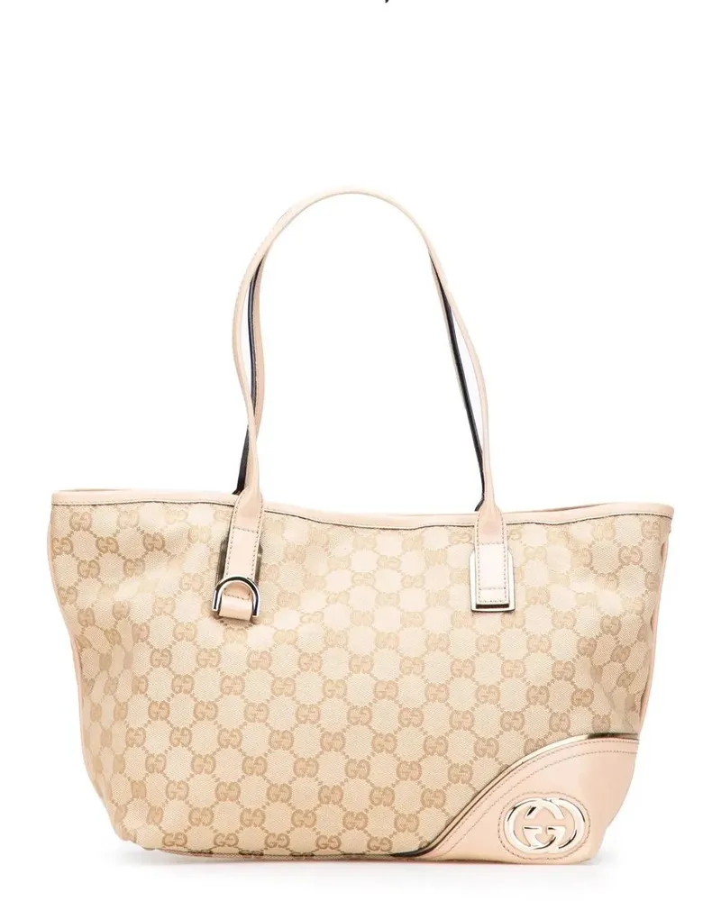 Gucci Shopper GG Canvas New Britt Tote braun Braun