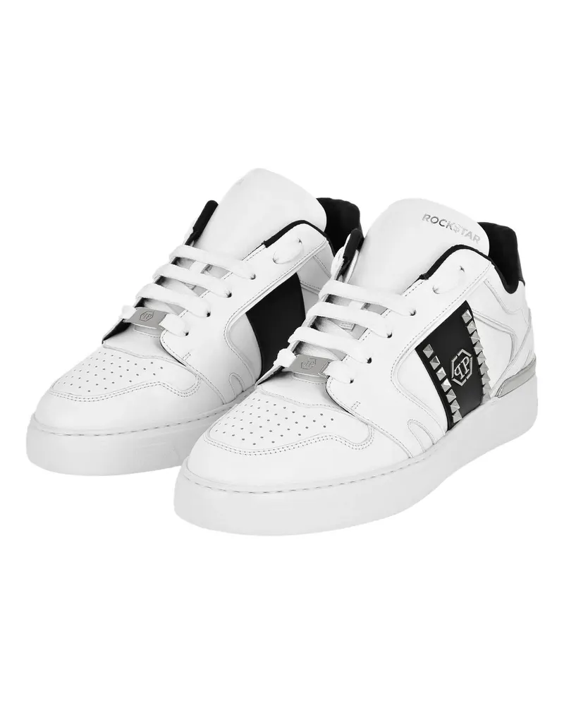 Philipp Plein Low-Top Sneaker Sneaker Mit Schmucksteinen weiß Weiß