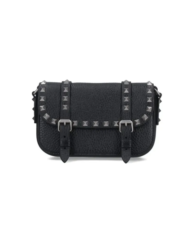 Valentino Garavani Handyhüllen "Vlogo" Mini Crossbody Bag – Black schwarz Schwarz