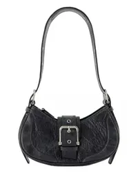 OSOI Shopper Hobo Brocle Hobo Bag - Black - Leather Schwarz