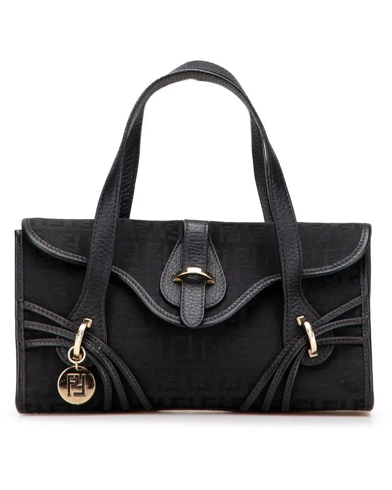 Fendi Crossbody Bags Zucchino Canvas Handbag schwarz Schwarz