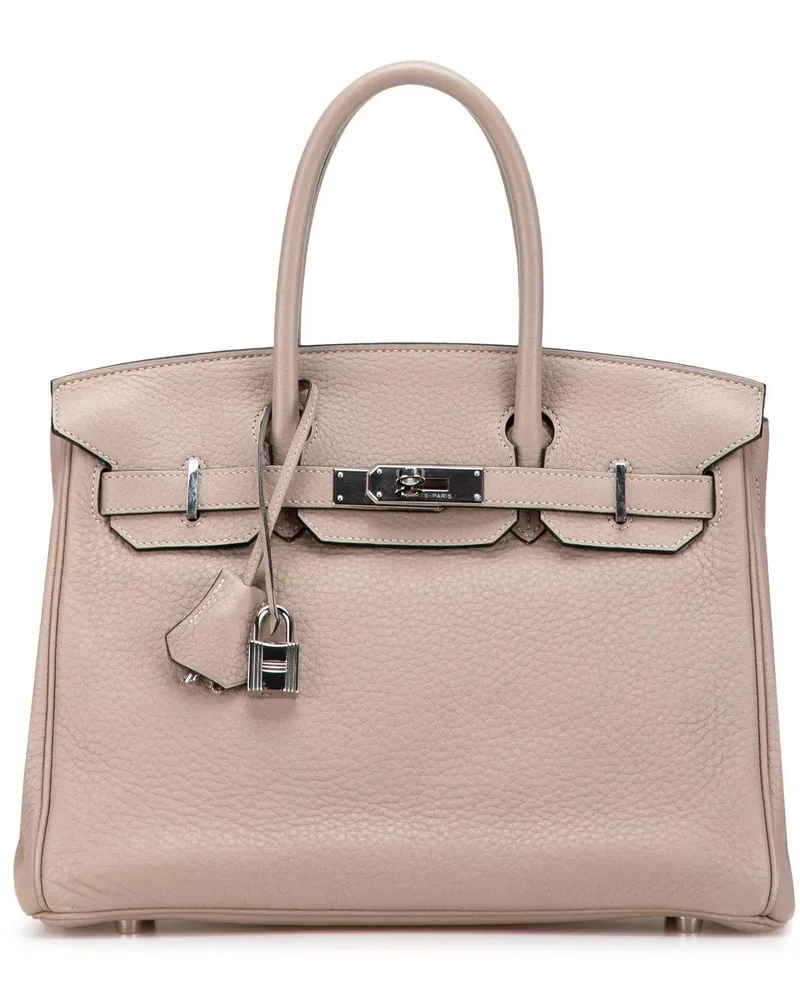 Hermès Crossbody Bags Clemence Birkin Retourne 30 braun Braun