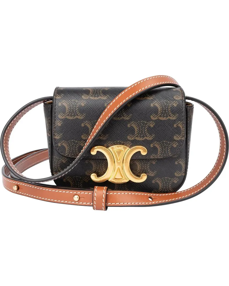 Celine Crossbody Bags  Macadam Monogram Mini Triomphe Crossbody Ba braun Braun