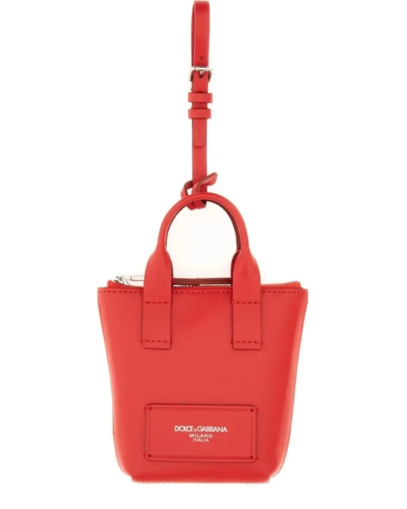 Dolce & Gabbana Shopper & Totes Charm Leather "Minibag" rot Rot