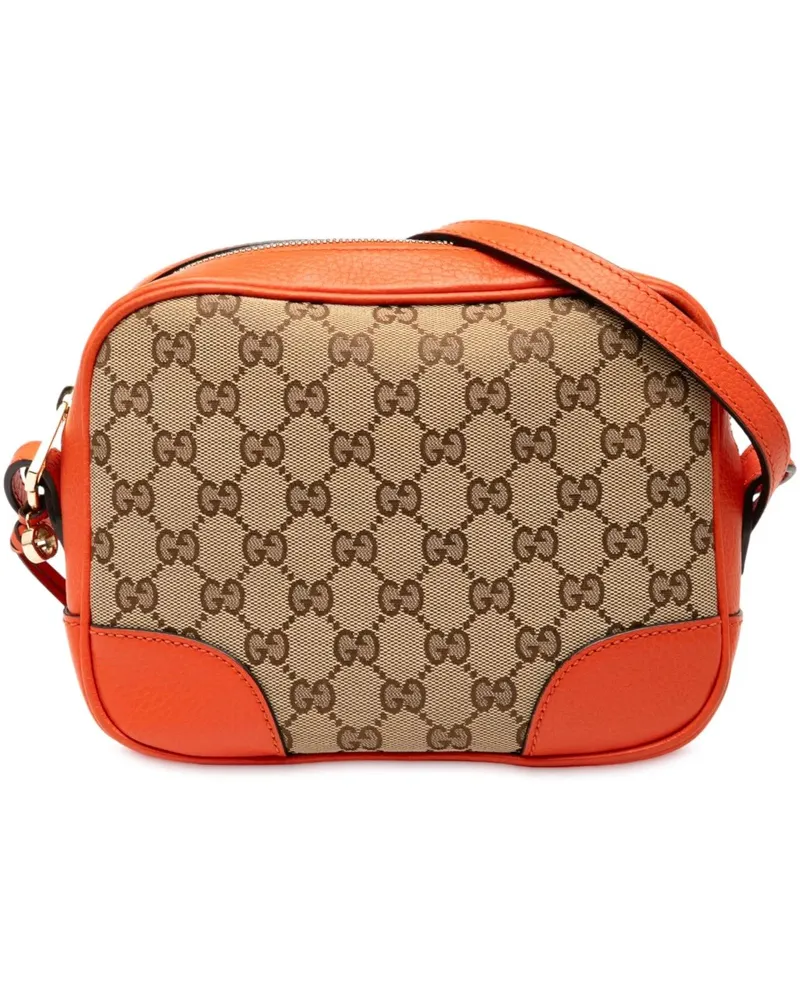 Gucci Hobo Bags GG Canvas Bree Crossbody braun Braun