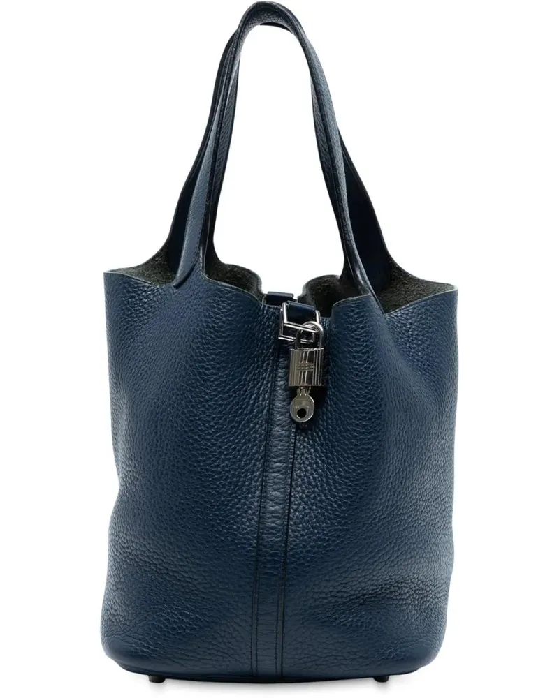 Hermès Crossbody Bags Clemence Picotin Lock 22 blau Blau