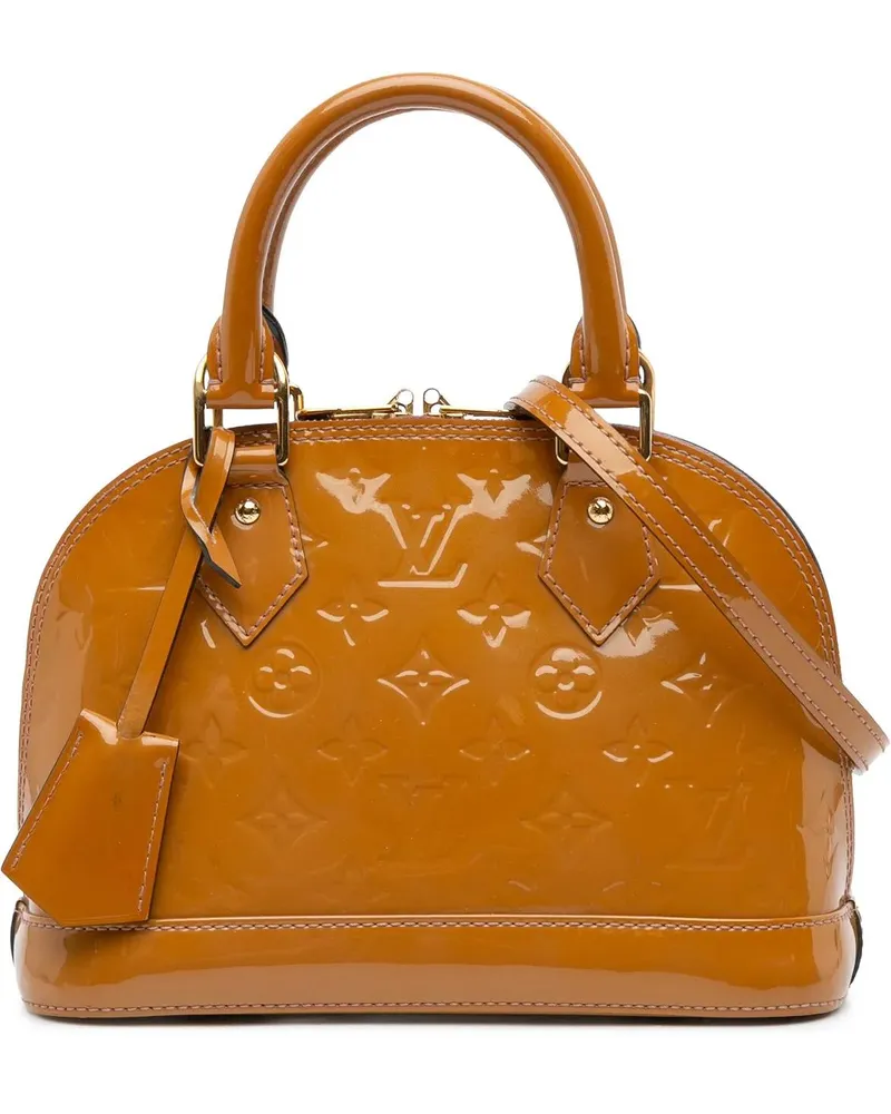 Louis Vuitton Hobo Bags Monogram Vernis Alma BB braun Braun