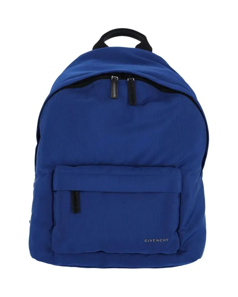 Givenchy Rucksäcke Blue Fabric Backpack With Adjustable Straps blau Blau