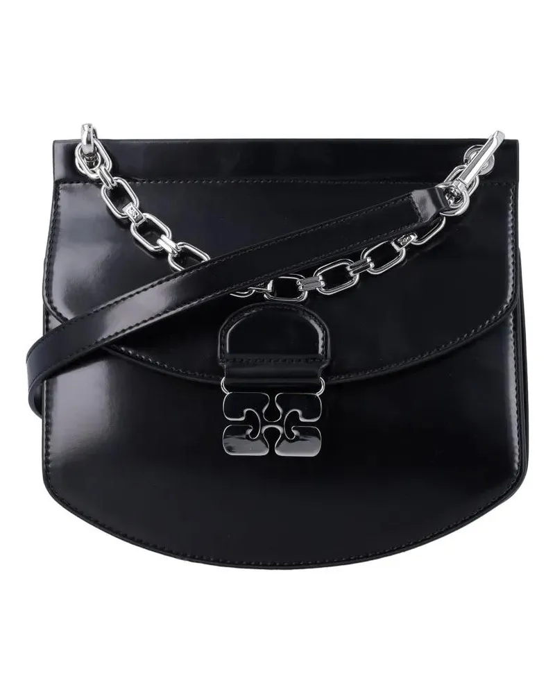 Ganni Hobo Bags Apo G Crossbody Chain schwarz Schwarz