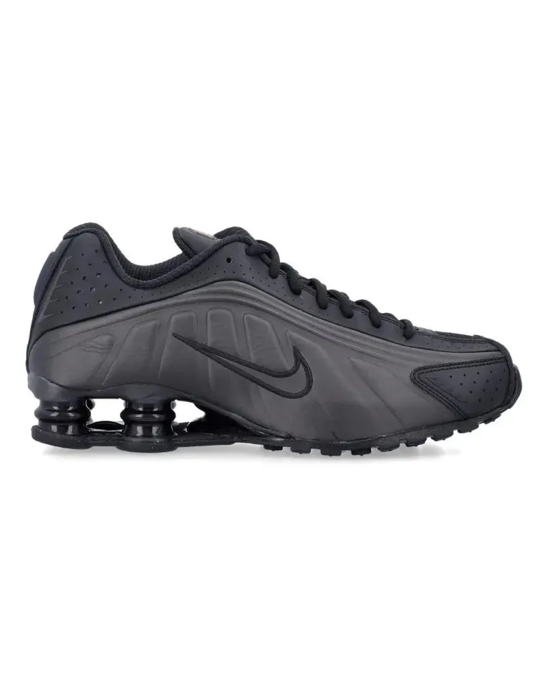 Nike Low-Top Sneaker Shox R4 Sleek Black Sneakers grau Grau
