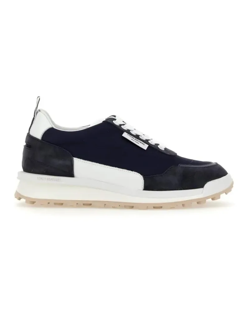 Thom Browne Low-Top Sneaker Sporty Sneaker With Logo blau Blau