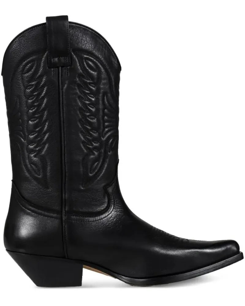 Maison Margiela Stiefel Pointed Toe High Shaft Black Boots schwarz Schwarz