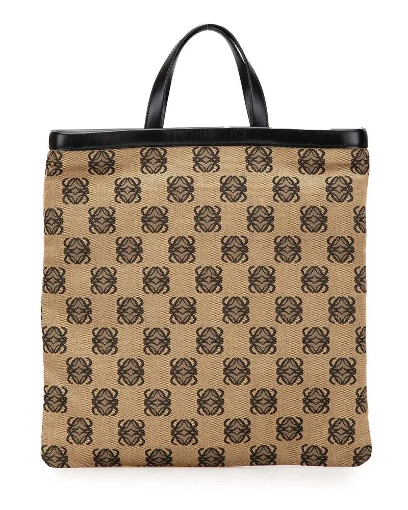Loewe Shopper Anagram Canvas Tote braun Braun