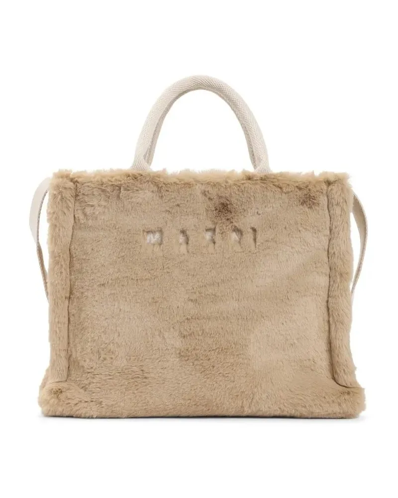 Marni Shopper & Totes Citronelle Brown Small Basket Handbag braun Braun