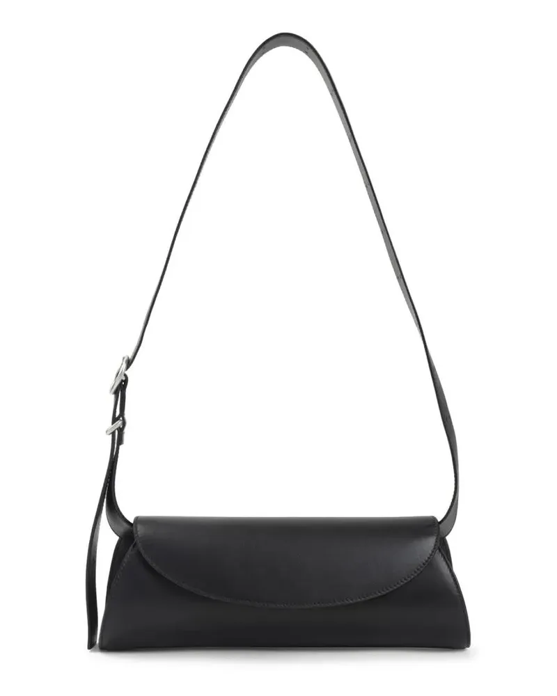 Jil Sander Hobo Bags Black Lamb Leather Shoulder Bag schwarz Schwarz