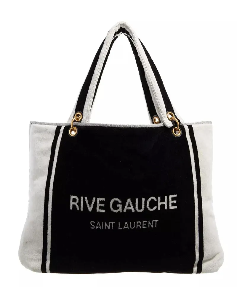 Saint Laurent Hobo Bags Rive Gauche Towel Bag Made Of Terry Schwarz