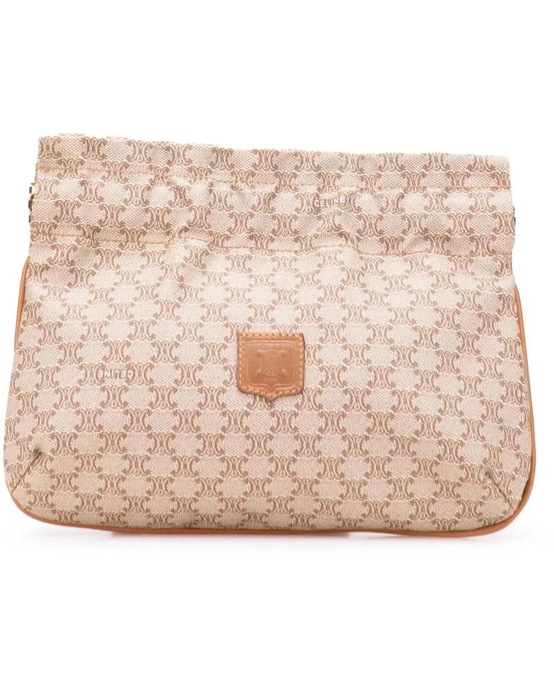 Celine Kosmetiktaschen Macadam Canvas Pouch braun Braun