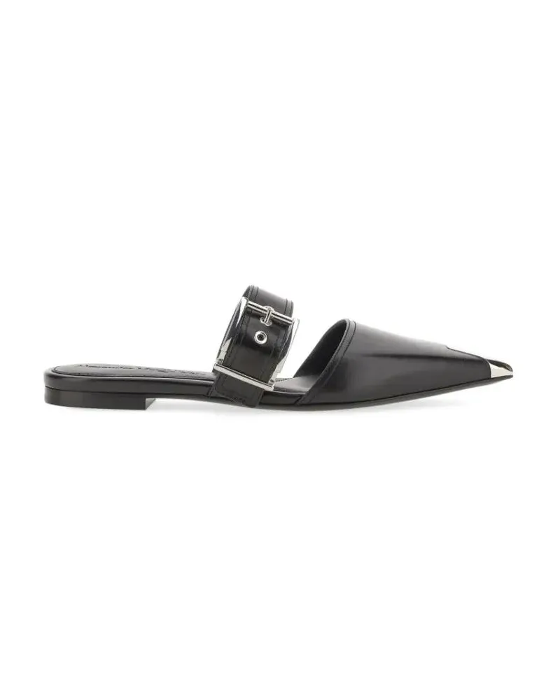 Alexander McQueen Slipper & Pantoletten Mule Punk schwarz Schwarz