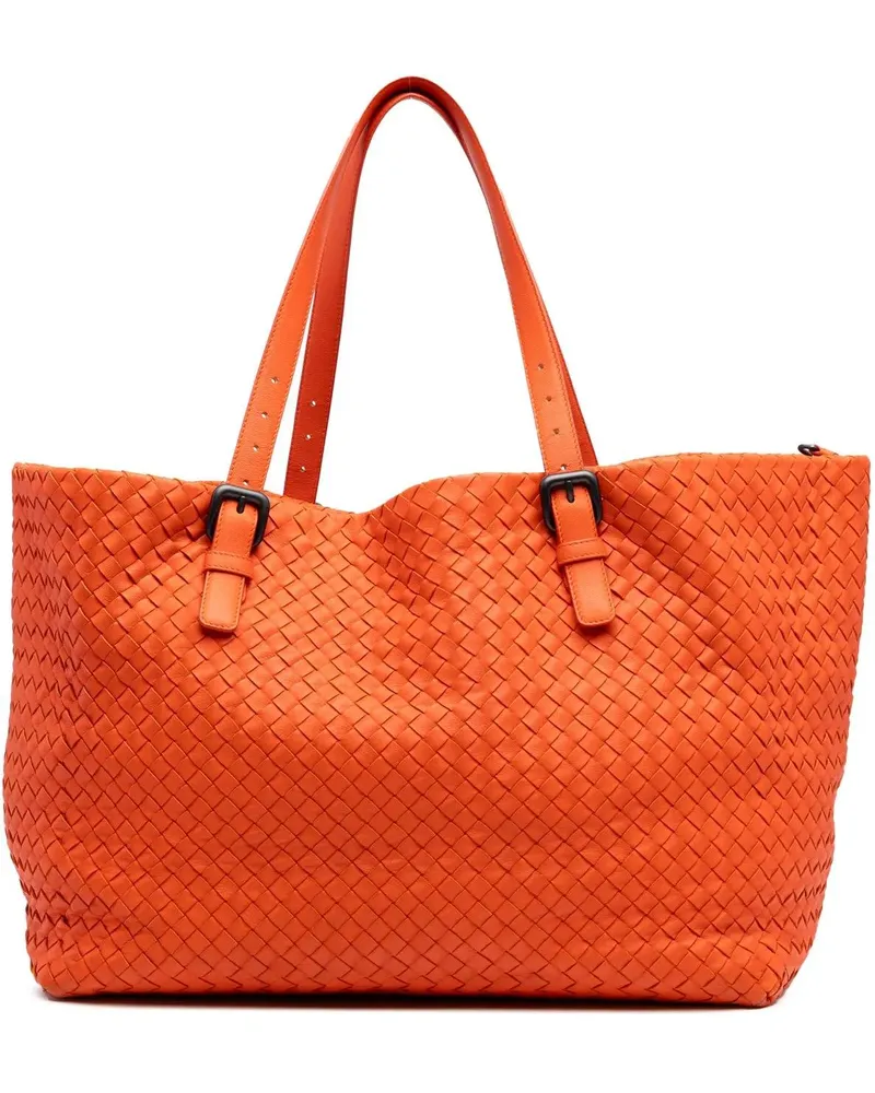 Bottega Veneta Shopper Large Nappa Intrecciato Cesta Tote orange Orange