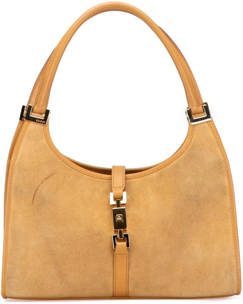 Gucci Crossbody Bags Suede Jackie Bardot Handbag braun Braun