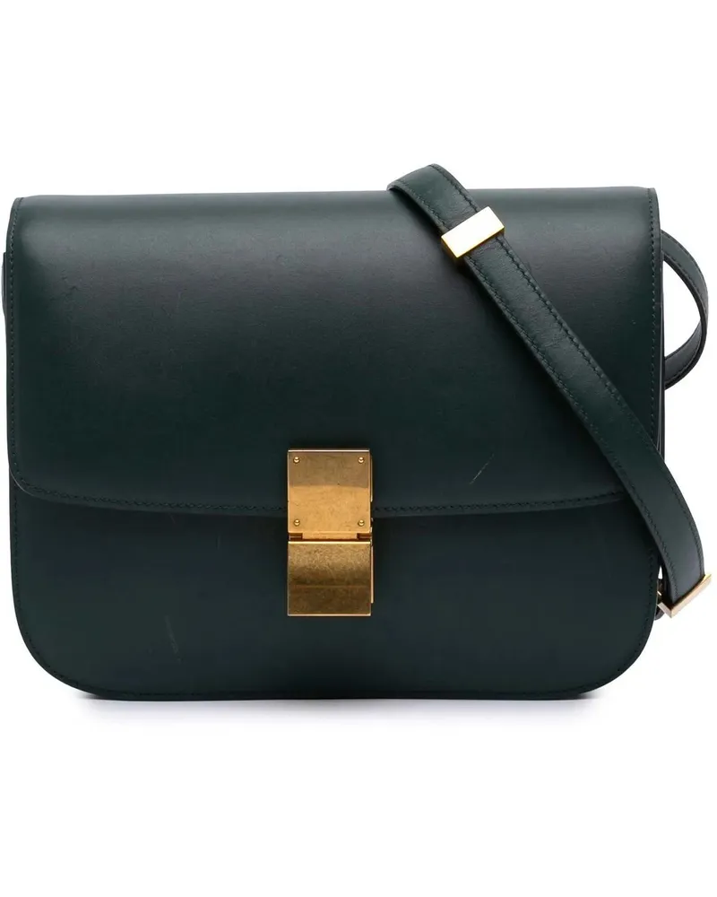 Celine Hobo Bags 2018 Medium Calfskin Classic Box grün Grün
