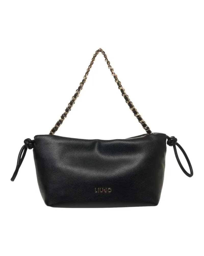 Liu Jo Hobo Bags Shoulder Bag With Chain Detail schwarz Schwarz