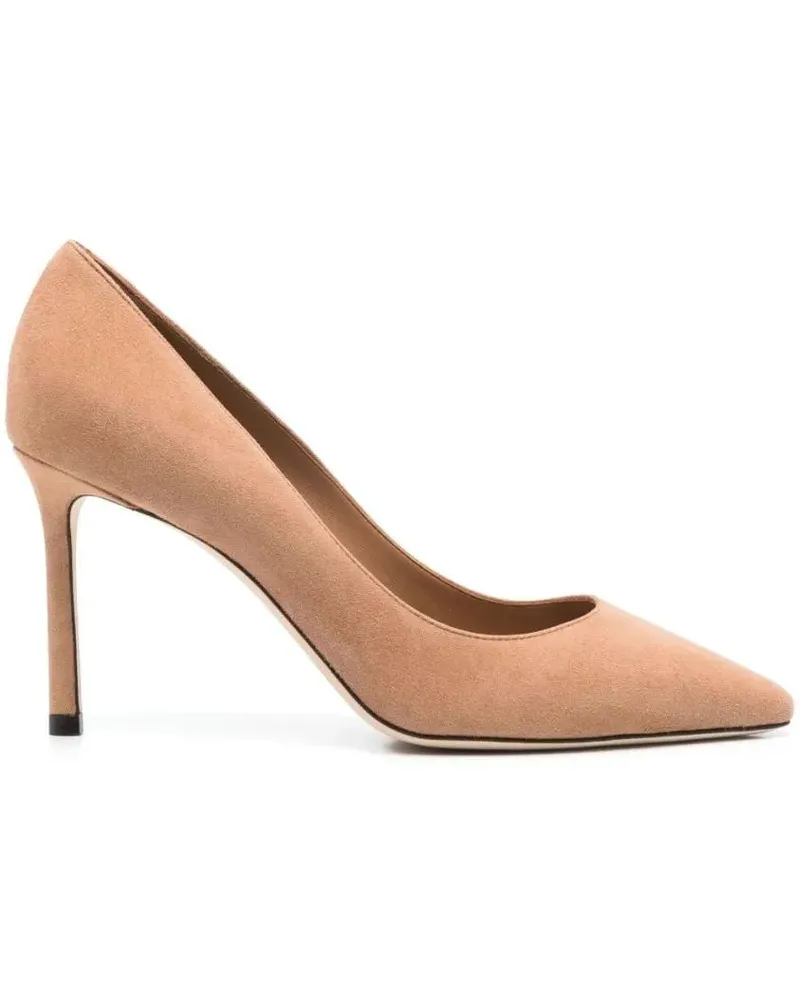 Jimmy Choo Hohe Schuhe Pointed Toe Slip-On Pumps With High Stiletto Heel beige Beige