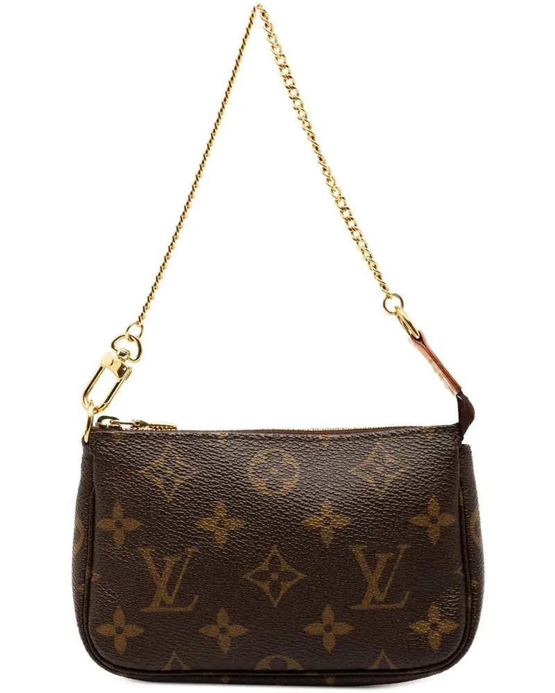 Louis Vuitton Crossbody Bags Monogram Mini Pochette Accessoires braun Braun