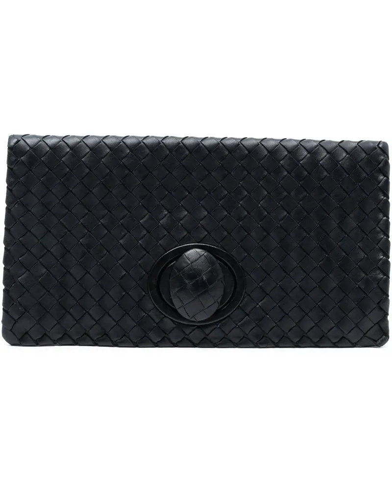 Bottega Veneta Clutches Nappa Intrecciato Turn Lock Clutch schwarz Schwarz