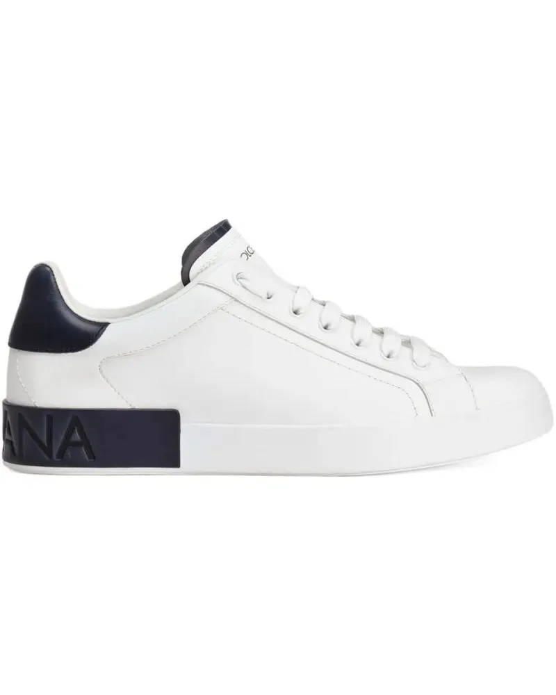 Dolce & Gabbana Low-Top Sneaker White Sneakers With Minimalist Design And Cushione weiß Weiß